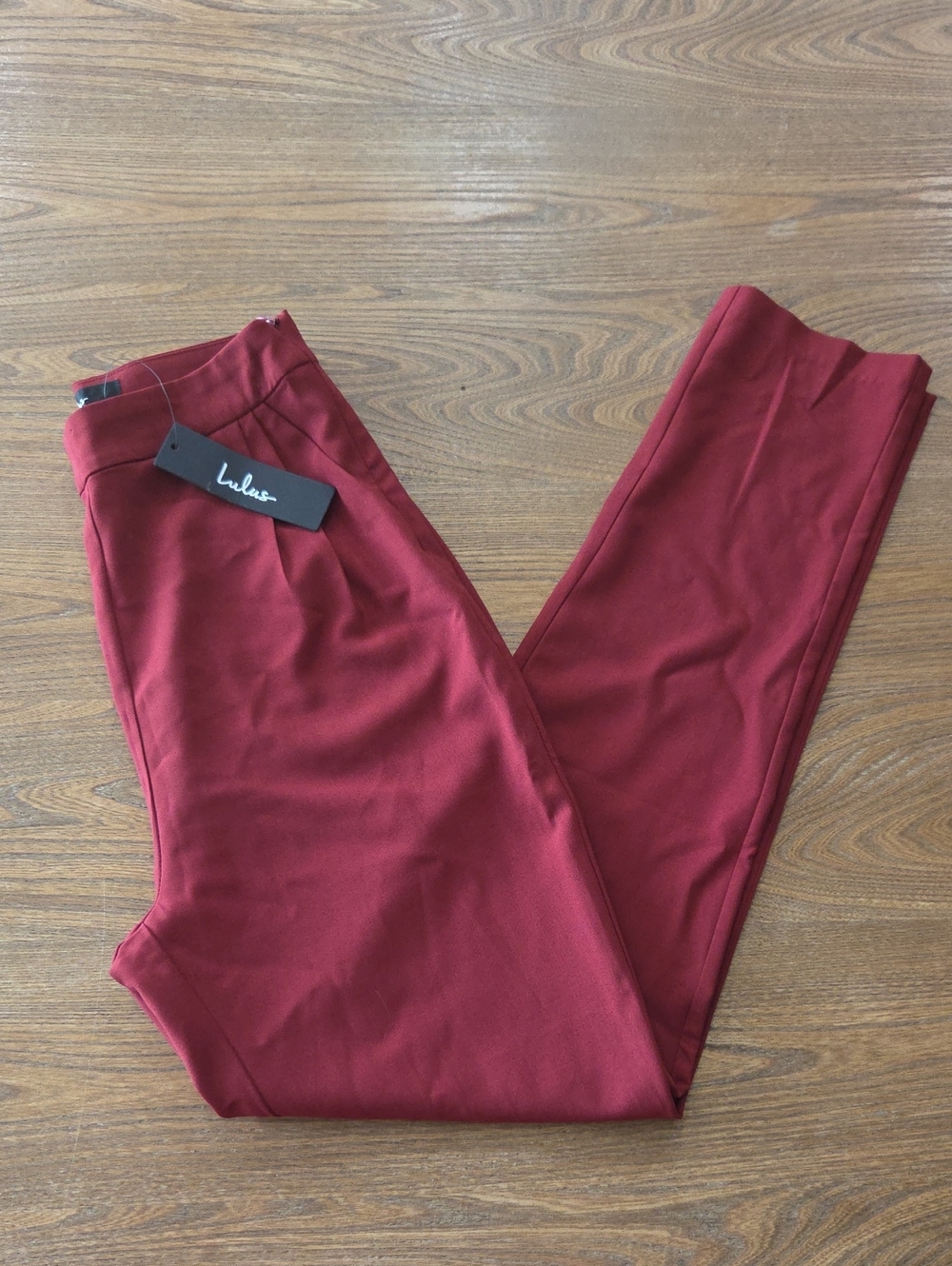 Lulu's Wine-Red Skinny Pants